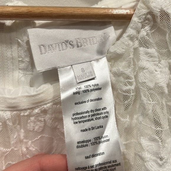 David’s Bridal flower girl dress - size 8 - Picture 2 of 4